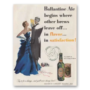 1951 Ballantines Ale Print Ad | Other Brews