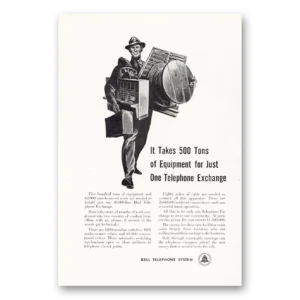 1951 Bell Telephone Print Ad | Tons Equipment