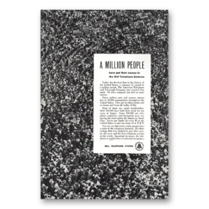 1951 Bell Telephone Print Ad | Million People