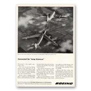 1951 Boeing Stratojet Print Ad | Long Distance