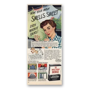 1951 Borax Print Ad | Smells Sweet