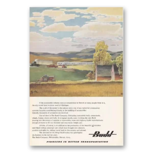 1951 Budd Print Ad | Detroit