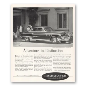 1951 Buick Roadmaster Print Ad | Distinction