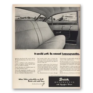 1951 Buick Roadmaster Print Ad | Luxury Master