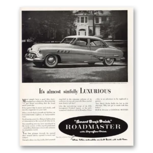 1951 Buick Roadmaster Print Ad | Sinfully Luxurious