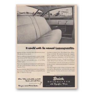 1951 Buick Roadmaster Print Ad | Luxurymaster