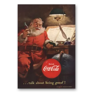 1951 Coca Cola Print Ad | Santa