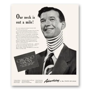 1951 Chicago Show Printing Company Print Ad | Our Neck