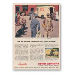 1951 Chrysler Corporation Print Ad | Trained Seals