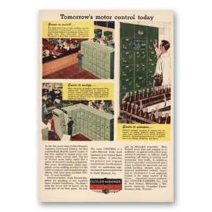 1951 Cutler Hammer Print Ad | Motor Control Today