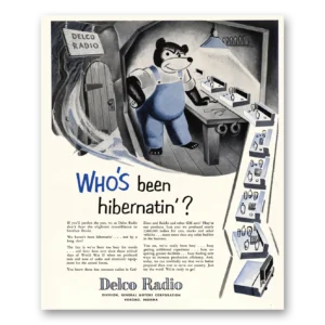 1951 Delco Radio Print Ad | Hibernatin