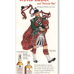 1951 Dewars White Label Print Ad | Victoria Vat