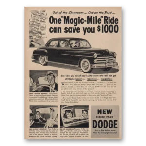 1950 Dodge Print Ad | One Magic Mile