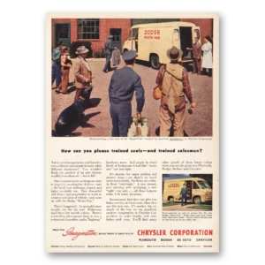 1951 Chrysler Print Ad | Dodge Route Van