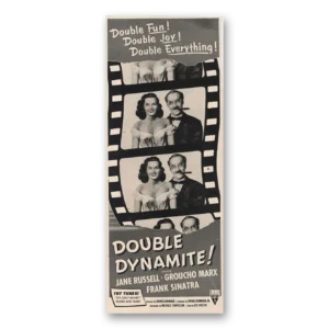 1951 Double Dynamite Movie Promo Print Ad | Jane Russell