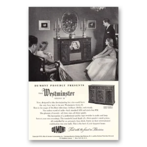 1951 DuMont Television Print Ad | Westminster