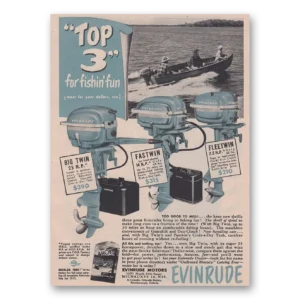 1951 Evinrude Print Ad | Fishin Fun