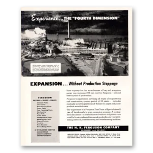 1951 H K Ferguson Print Ad | Fourth Dimension