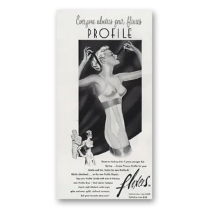 1951 Flexees Foundations Print Ad | Bras Girdle