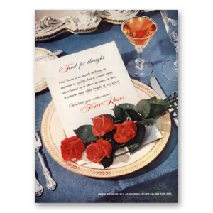 1951 Four Roses Print Ad | Food Thought
