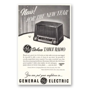 1951 General Electric Radio Print Ad | Ge Table Radio