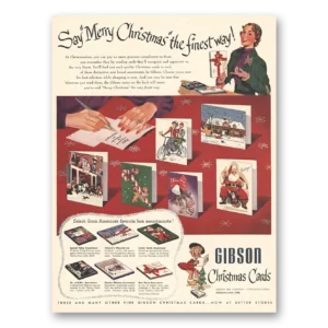 1951 Gibson Cards Print Ad | Christmas Cards