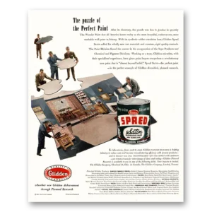 1951 Glidden Paint Print Ad | Spred Satin