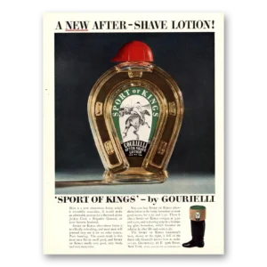 1951 Gourielli After Shave Lotion Print Ad | Sport Kings
