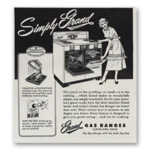 1951 Grand Gas Range Print Ad | Proof Pudding