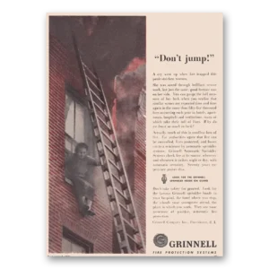 1951 Grinnell Company Print Ad | Fire Protection