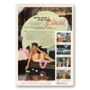 1951 Hawaii Print Ad | Magic Tropics