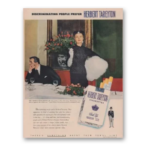 1951 Herbert Tareyton Cigarettes Print Ad | Charles Evans Hughes