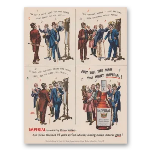 1951 Imperial Whiskey Print Ad | Tell Man