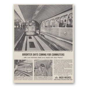 1961 International Nickel INCO Print Ad | Brighter Days