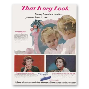 1951 Ivory Soap Print Ad | Young America
