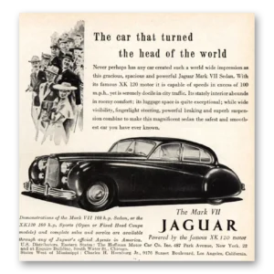 1951 Jaguar Mark VII Print Ad | Turned Head