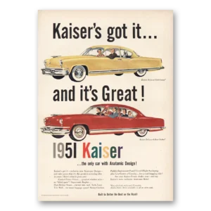 1951 Kaiser Frazer Print Ad | Got It And Its Great