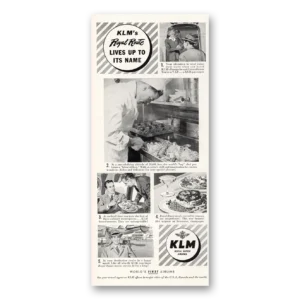 1951 KLM Royal Dutch Airlines Print Ad | Royal Route