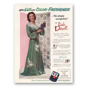 1951 Lux Soap Print Ad | Linda Darnell
