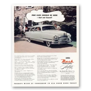 1951 Nash Motors Print Ad | Fine Cars