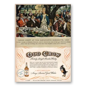 1951 Old Crow Whiskey Print Ad | Lafayette Barbecue
