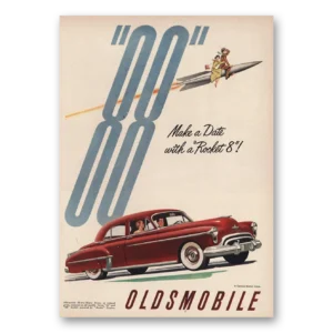 1950 Oldsmobile 88 Print Ad | Rocket 8