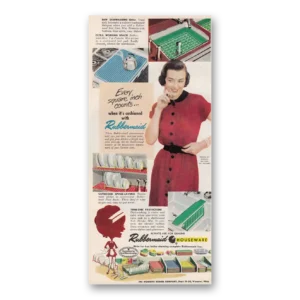 1951 Rubbermaid Housewares Print Ad | Every Square Inch