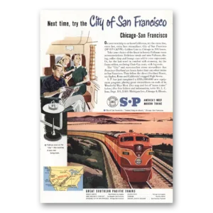 1951 Southern Pacific Print Ad | San Francisco
