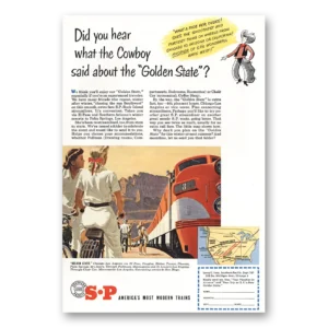 1951 Southern Pacific Print Ad | Golden State