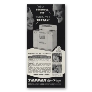 1951 Tappan Gas Ranges Print Ad | Beautiful Buy