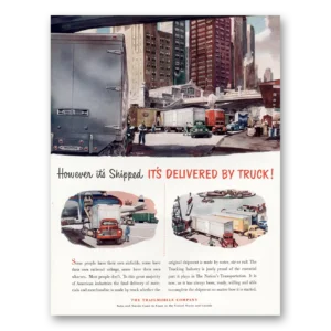1951 Trailmobile Print Ad | Delivered Truck