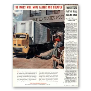 1951 Trailmobile Print Ad | Mails Move