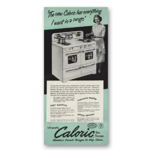 1951 Caloric Gas Ranges Print Ad | Everything I Want Inrange