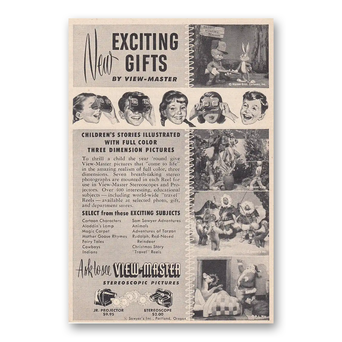 1951 View Master Print Ad | Stories Illustrated